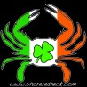 Shore Redneck Irish Flag Shamrock Crab Decal