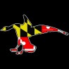 Shore Redneck Maryland Landing Goose Decal