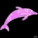 Shore Redneck Pink Paisley Dolphin Decal