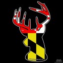 Shore Redneck Maryland Flag  Buck Decal