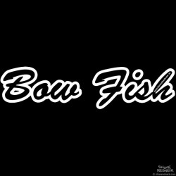 Shore Redneck Bow Fish Script Decal