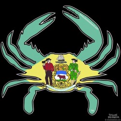 Shore Redneck Delaware Crab Decal