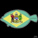 Shore Redneck Delaware Flounder Decal