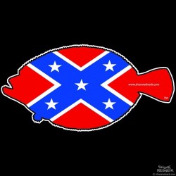 Shore Redneck Dixie Flounder Decal