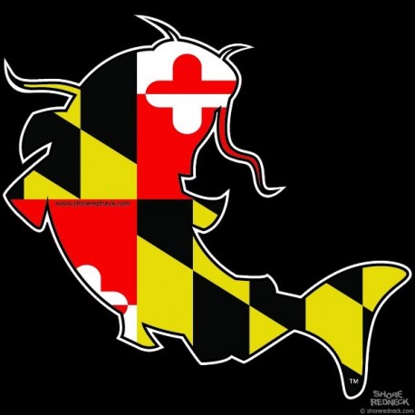 Shore Redneck Maryland Catfish Decal