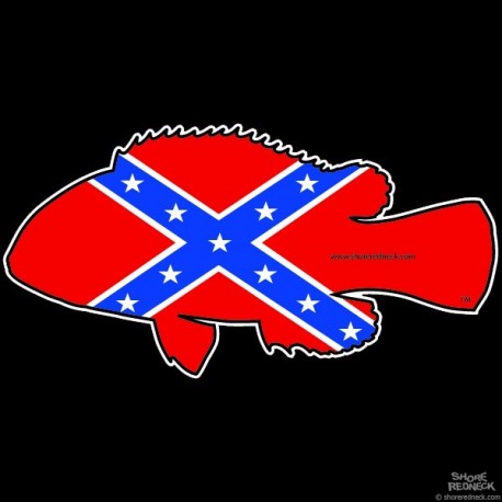 Shore Redneck Dixie Tautog Decal