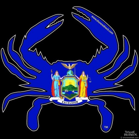 Shore Redneck New York Crab Decal