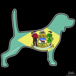 Shore Redneck Delaware  Beagle Decal