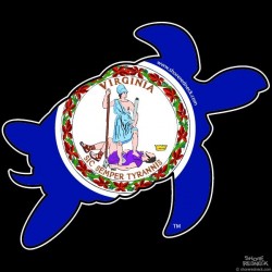 Shore Redneck Virginia Turtle Decal