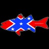 Shore Redneck Dixie Flag Rockfish Striper  Decal