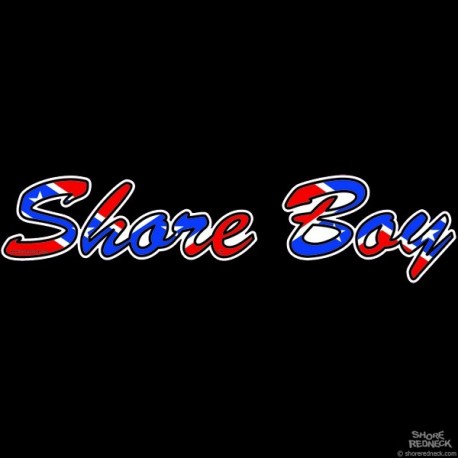 Shore Redneck Shore Boy Confederate Script Decal